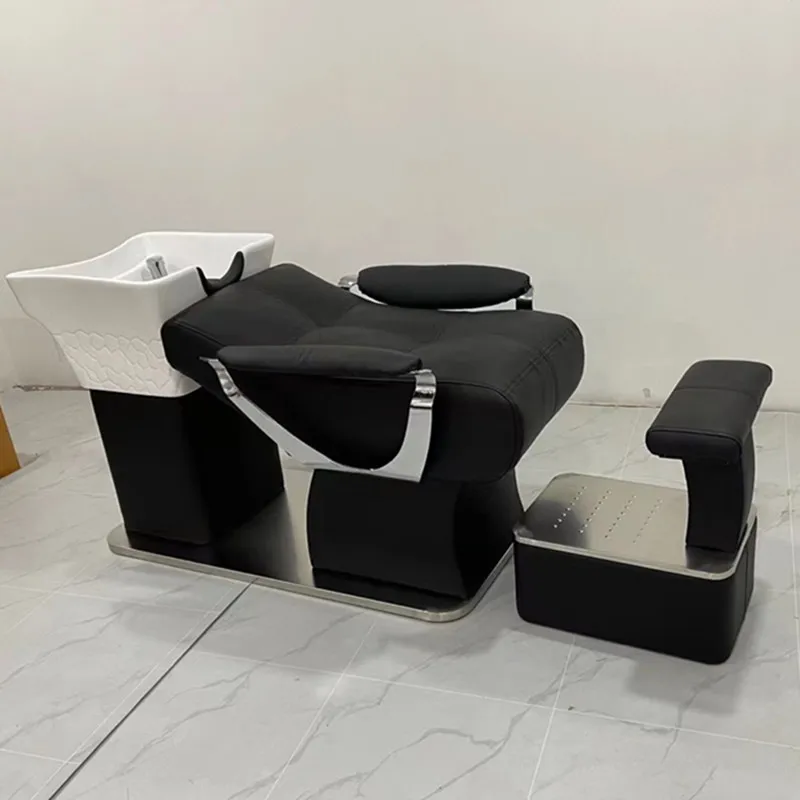 A new Thai-style full-lying, flat-lying beauty massage head therapy bed for barbershops.