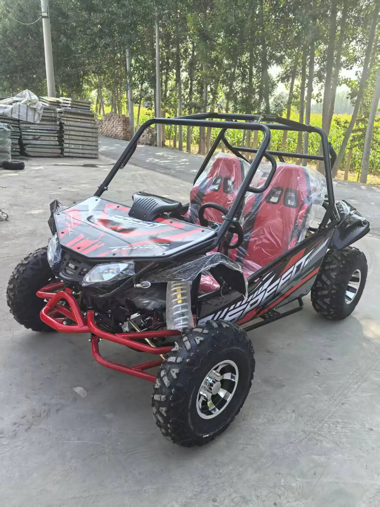 Adult Four-Wheel Off-Road Vehicle Beach Kart Two Person Automatic Transmission All-Terrain Motorcycle for LargeMountain
