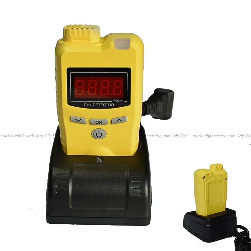 

Portable flammable gas monitor, single LPG gas leak detector for methane, propane