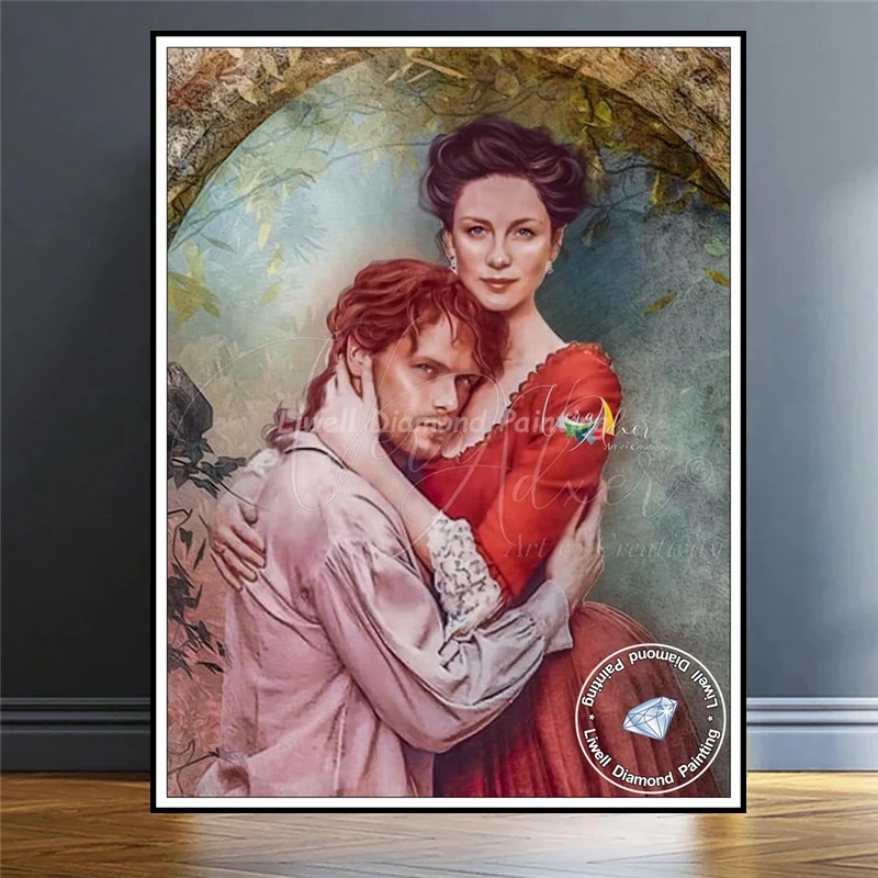 5d Outlander Serie TV classica Pittura diamante Fantasy Movie Caitriona Balfe Claire Fraser Strass Foto Punto croce Decor