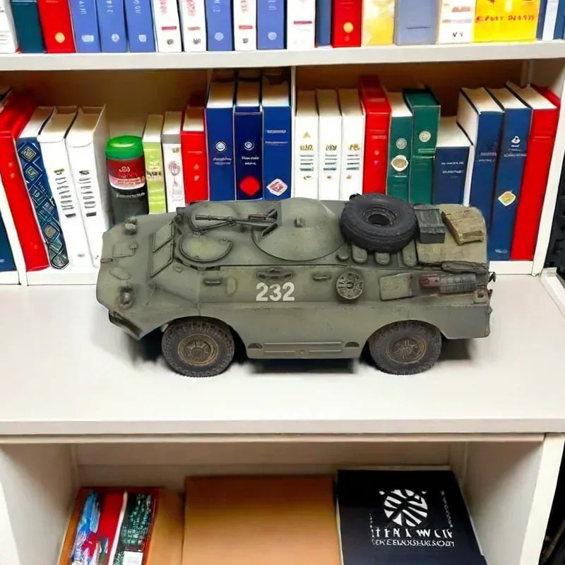 1:72 Scale Soviet BRDM-2 Wheeled Armored Reconnaissance Vehicle Tank Model Simulation Collectible Military Ornament PP0031