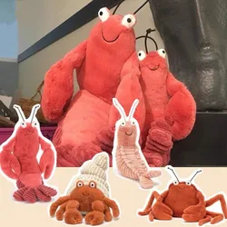 Cute Sheldon Shrimp Plush Toys Crispin Crab Larry Shrimp Dolls Stuffed Animal Appease Plushie for Baby Children Birthday Gifts