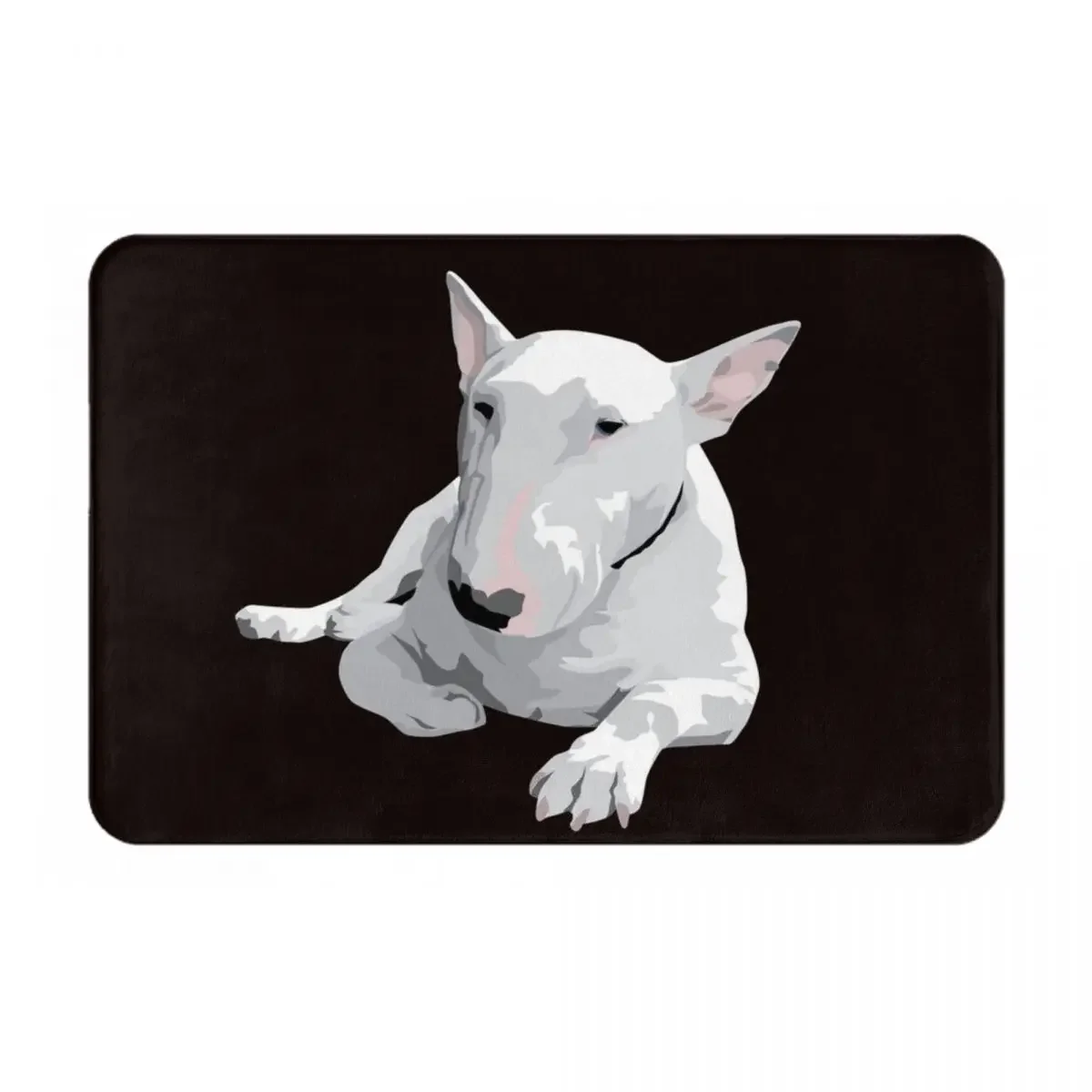 English Bull Terrier Doormat Rug Carpet Mat Footpad Polyester Anti-slip Sand Scraping Entrance Kitchen Bedroom Balcony Toilet