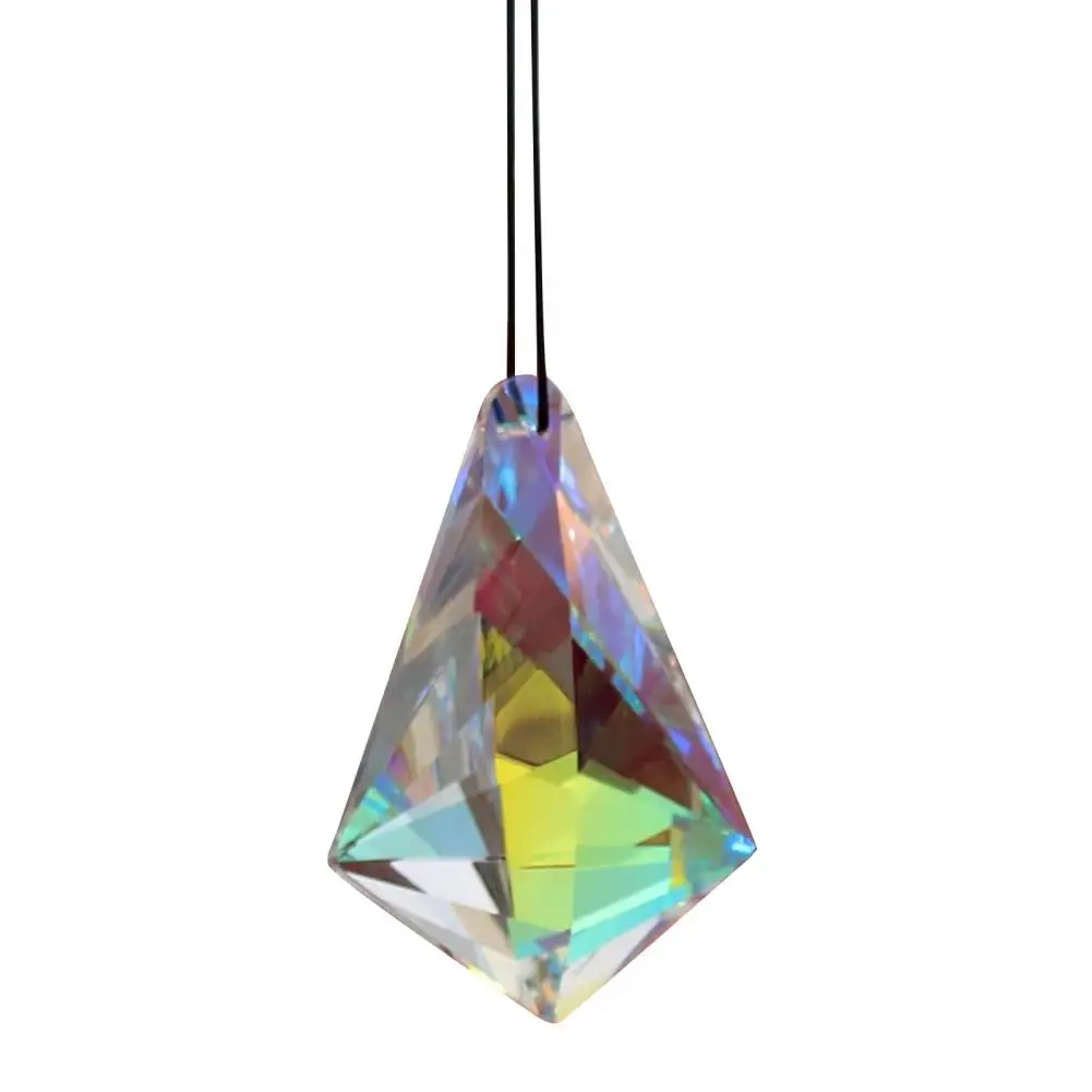 Suncatcher Hanging Prism Pendant Handmade Faux Prisms for Garden Decor Window Rainbow Maker Chandelier