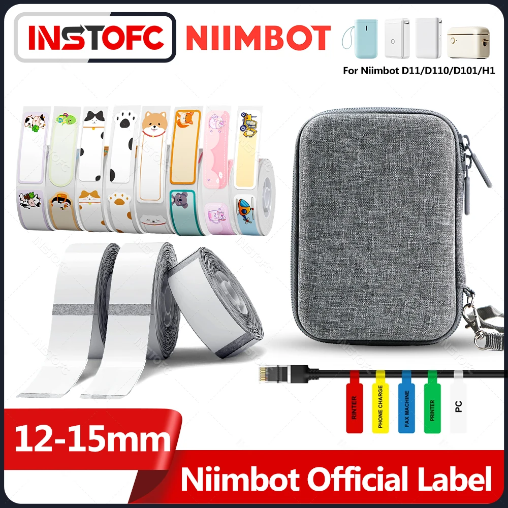 

Niimbot D110 D11 D101 H1S Printing Label Waterproof Anti-Oil Tear-Resistant Price Label Pure Color Scratch-Resistant Label Paper