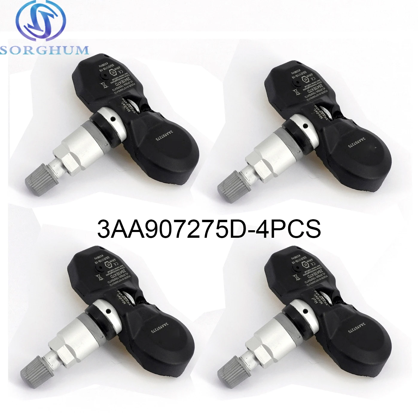 

4pcs 3AA907275D TPMS Tire Pressure Monitoring Sensor 433MHz For VW Tiguan CC 2016-2012 3AA907275 3AA907275B 3AA907275F