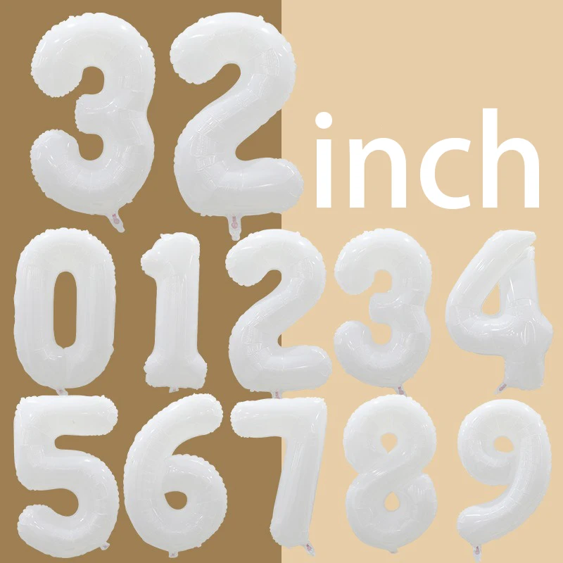 32 Inch White Numbe…