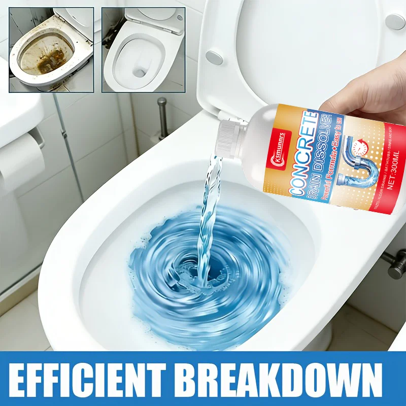 Advanced Pipe Unclogging Kit - Quick-acting Drainage Liquid, Specially Formulated to Prevent Blockages, Capable of Dissolving Ha