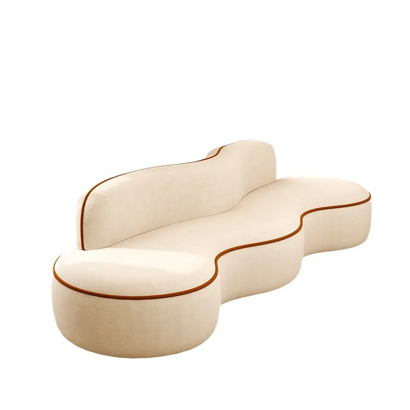 Легкий роскошный изогнутый диван из овечьей шерсти, интернет-магазин одежды знаменитостей, зона отдыха, диван, коммерческий прием, диван для переговоров, кресло