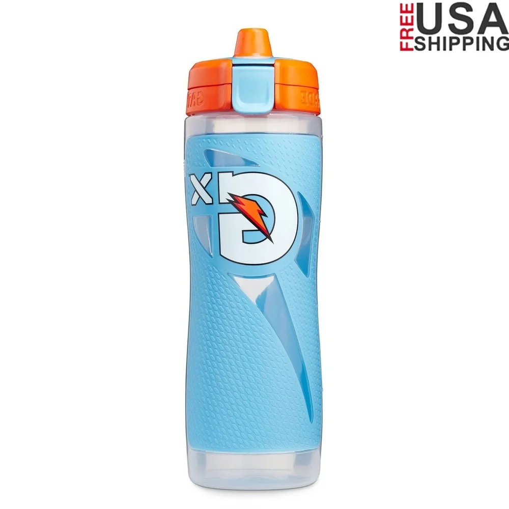 Anpassbare, nachfüllbare Wasserflasche, rutschfestes Design, Sportler, inklusive ID-Ring, BPA-frei, zusammendrückbar, funktionelle Sporthydratation