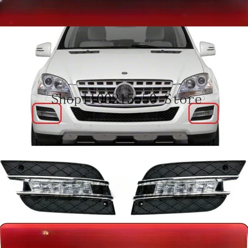 Front bumper LED daytime running light kit For Mercedes Benz ML Class W164 ML300 ML320 ML350 2009-2011