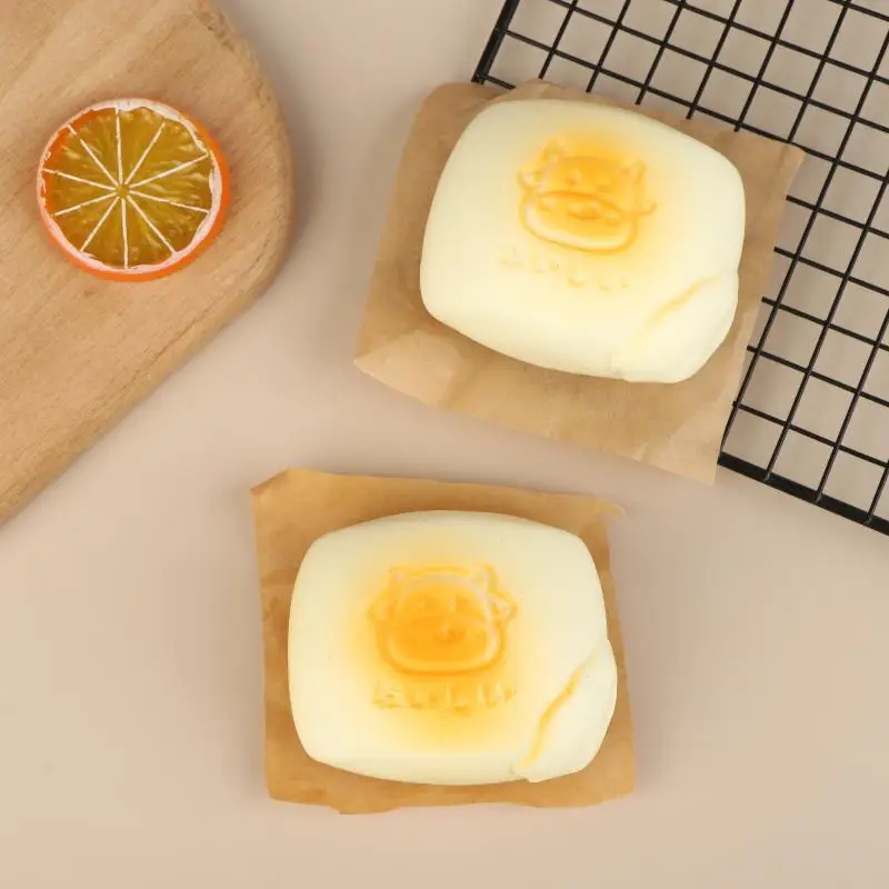 Squishy Kawaii Milk Bread, Slow Rising Stress Relief Squeezy Toy for Kids and Adults