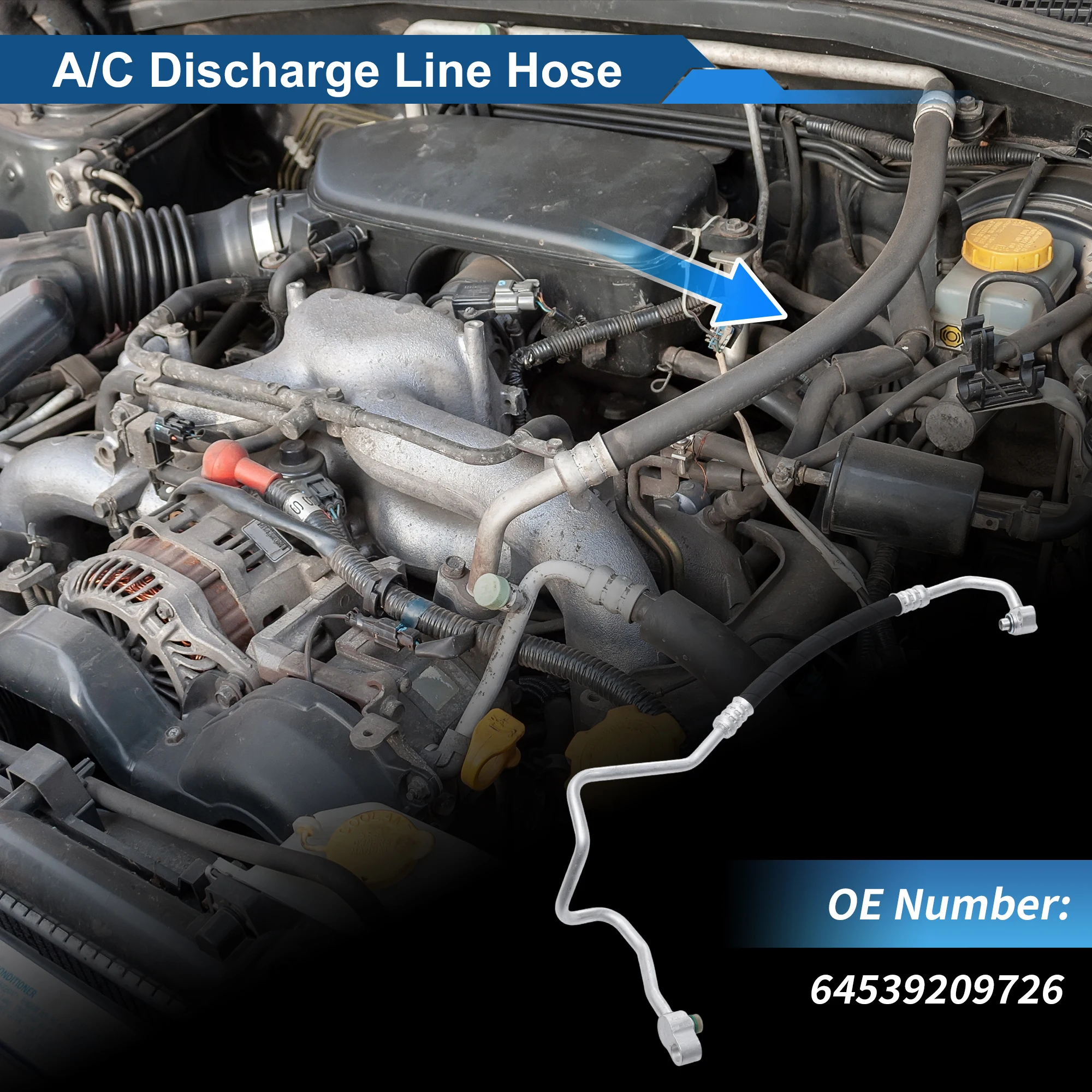 

Шланг для жидкости хладагента кондиционера UXCELL для BMW X11 2016-2018 No 64539209726