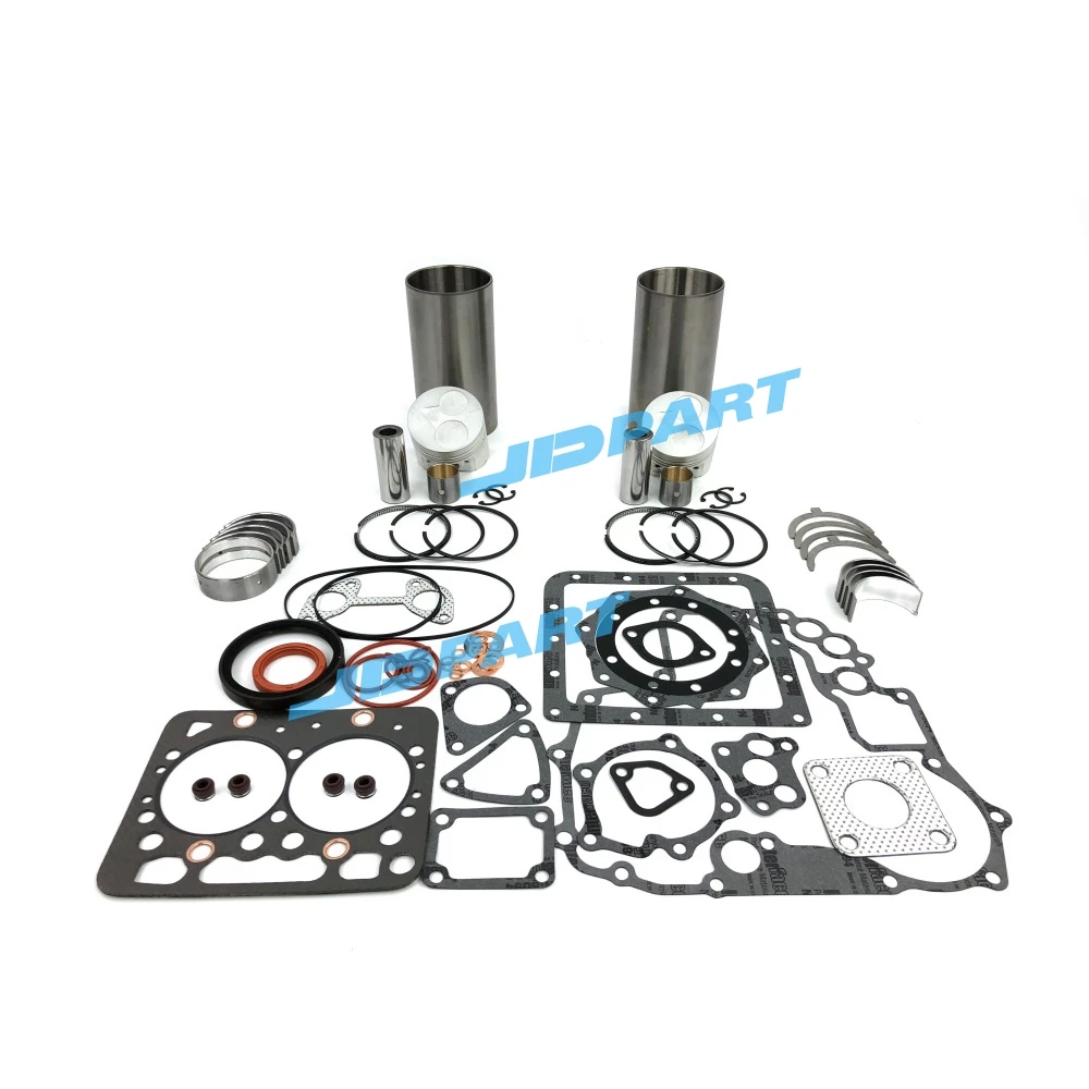 Cylinder Liner Kit With Gasket Set Bearing For Kubota Z482 Engine Parts