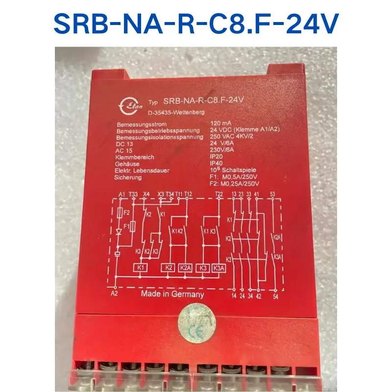 Second-hand test OK for SCHMERSAL relay SRB-NA-R-C8.F-24V 1 piece