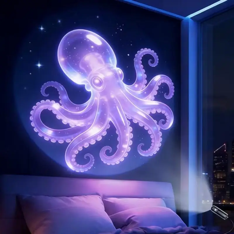 Creative Dreamy Ocean Animal Pattern Themes USB Projection Light For Room Ceiling Background Decoration