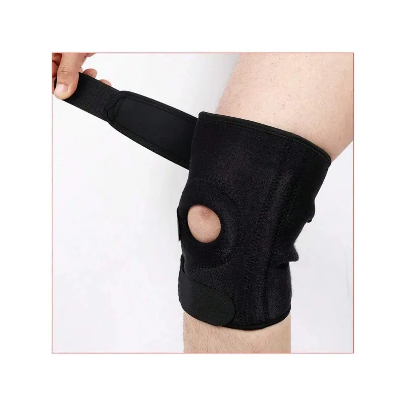 Atmungsaktive, verstellbare Kniebandage (ohne Seitenstabilisatoren) – für Training und zur Linderung von Knieschmerzen