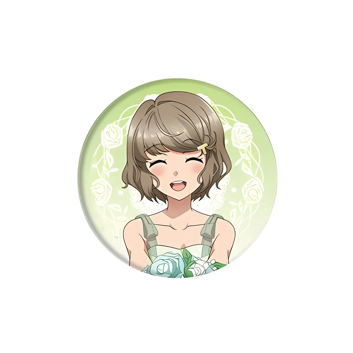 58 مللي متر أنيمي الوغد لا يحلم فتاة حلم ساكوراجيما ماي تأثيري زي شارة دبوس SPTE صفيح بروش الدعامة جيلف #4