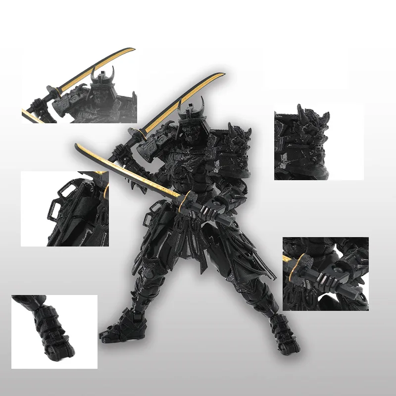 New Lucky Dummy Toy Model Joints Movable 3D Printing Lucky Robot DIY Assembly Soldier Samurai Action Figure Toy Ornaments Gift