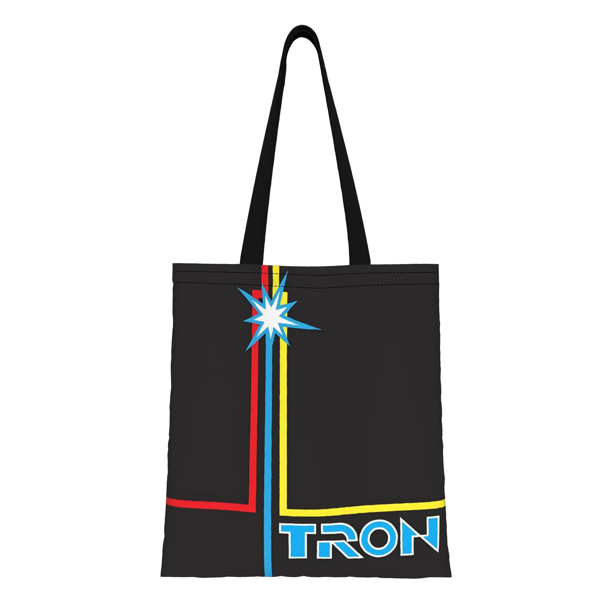 

1 шт. холщовая сумка-тоут с логотипом Disney Tron Ares для первого дня в школе, женская сумка через плечо