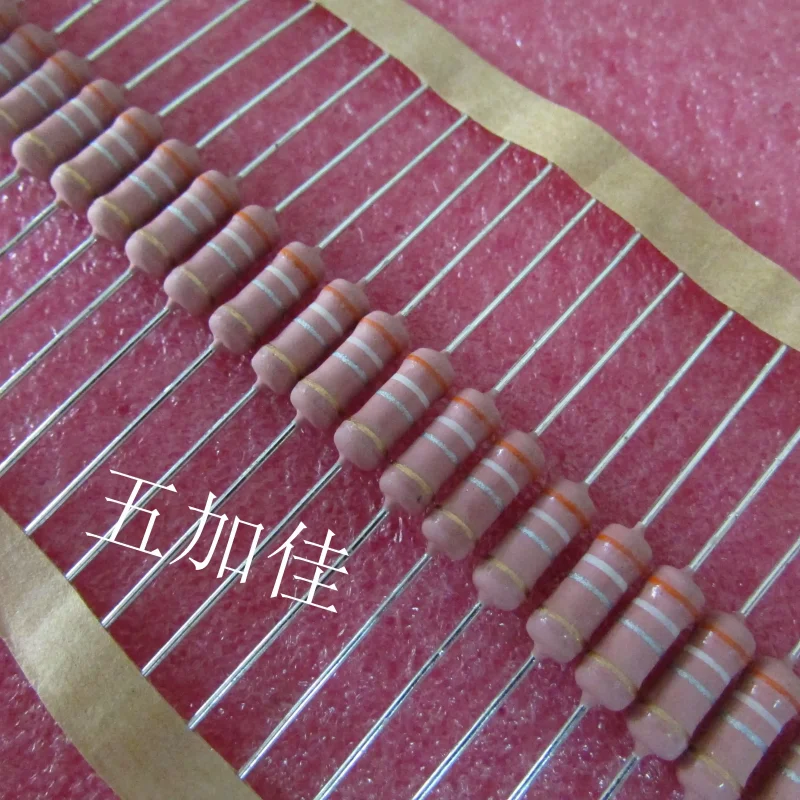 10-100pcs 2W R39 0.39R 0.39 ohms 5% axial color ring resistor copper pin 4 * 11