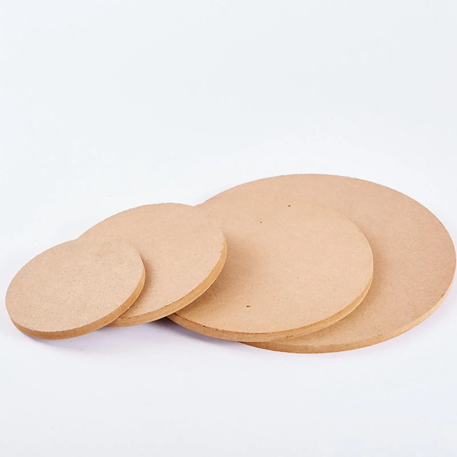 4Pcs Pottery Wheel Bats, Round Clay Throwing Bats, Wooden Density Board Fiberboard Drying Tray for Ceramics