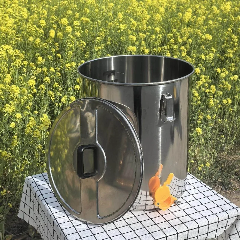 50L stainless steel honey bucket 120L stainless steel honey storage bucket 201/304 can add filter