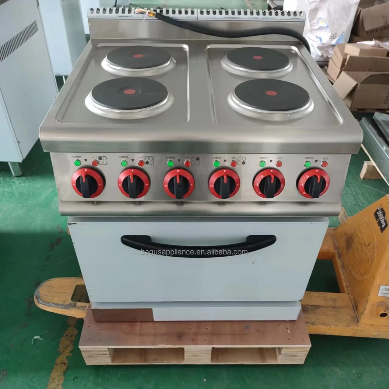 Multifunctional 4 Burner Hot Plate Stove Electric Cooker Combination Stove for Hotel Catering