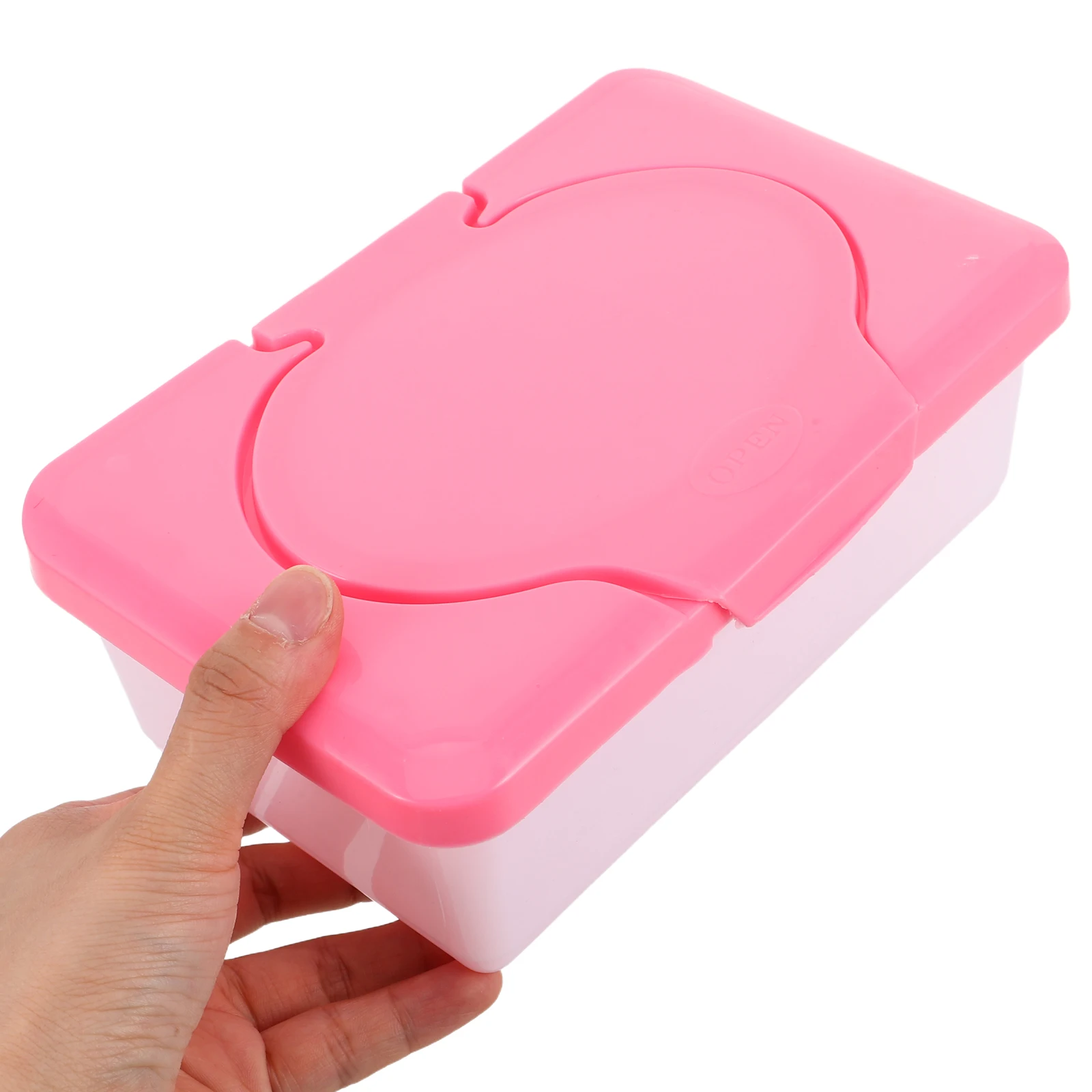 

Wet Wipe Box Portable Compact Wipes Storage Container Moisture Retention Lid Reusable Diaper Wipes Holder Travel