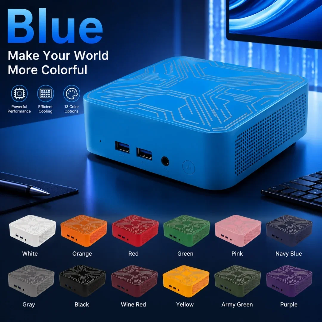 Mini PC Gaming Intel Processor I9-10980HK Dual Gigabit Ethernet Mini Desktop Computer Office Home Small Form Factor Windows 11