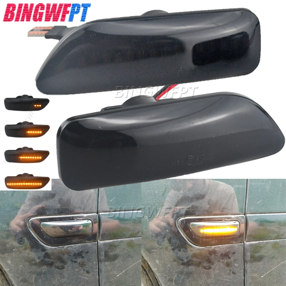 LED Side Marker Blinker Turn Signal Light For Volvo XC90 S80 XC70 V70 S60 2001-2009 30722641 3072264 Sequential Blinker Lights 