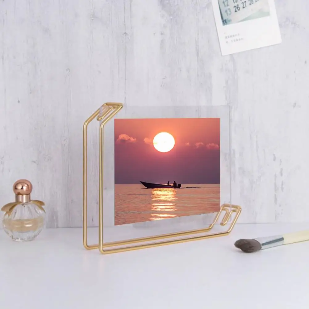 Beautiful Picture Frame Double-sided Picture Storage Burr-free Tea Table TV Cabinet Decor Picture Frame