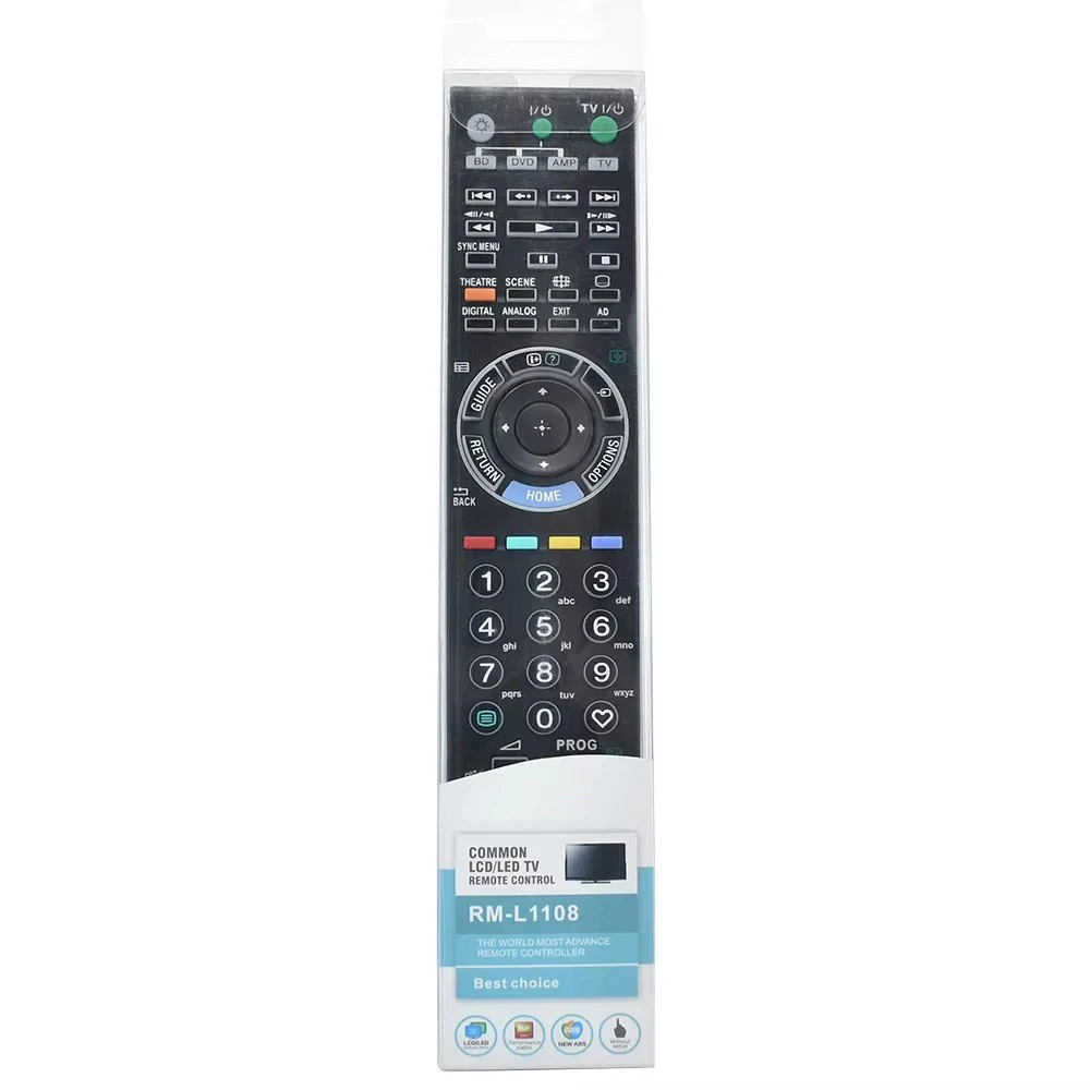 New RM-L1108 Fit For Sony BRAVIA W/XBR/ Series LCD TV Remote Control With Backlit KLV-52W300A KDL-40W3000 RM-GA017 RM-YD017