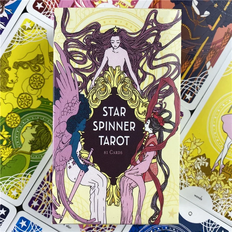 Star Spinner Tarot English Version Table Deck Tarot Oracle Card Fun Playing Divination Fate Board Games PDF Guidebook witch