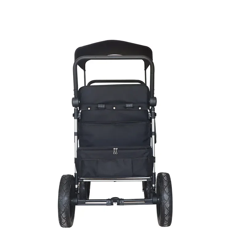 2024 New Design Aluminum Alloy 4 Seats Large Capacity Safety Foldable Portable Travel Car Stroller  Wagon  Stroller