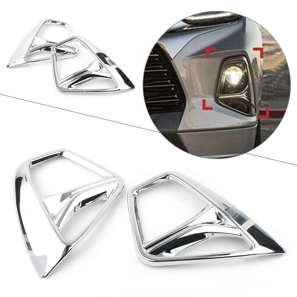 Car Front Fog Light Frame Lampshade Decoration Trim For Chevy Chevrolet Blazer 2019 2020