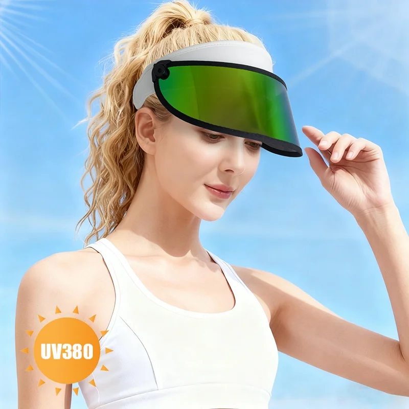 

2026 New UV Protection Golf Cap Breathable Sport Cap 360-degree Adjustable White Soft Sweatband Quick-drying Cool Fabric Hats