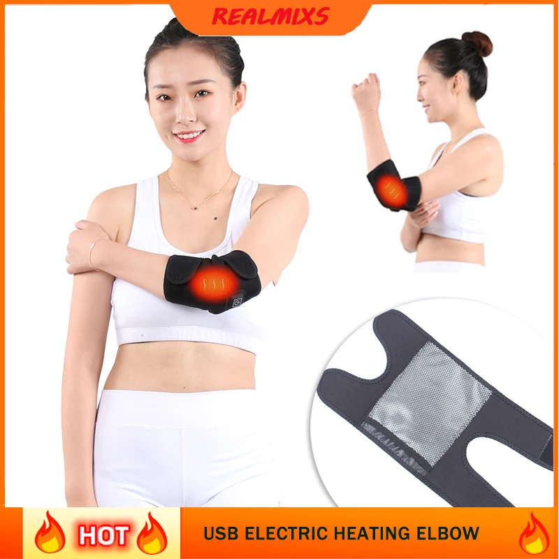 

Heating Elbow Pad warm Wrap USB Arm Sleeve Brace Support Hot Therapy For Arthritis Joint Injury Pain Relief