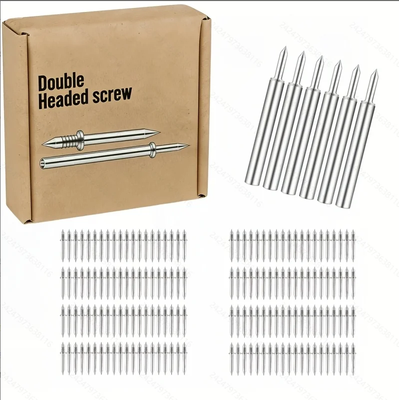 606 sets of double-headed skirt pins, double-headed nails, hidden screws, and special socket tools, for seamless skirt edges, with solid wood baseboards