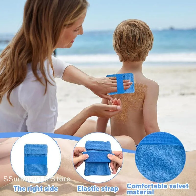 【R】Beach Sand Removal Gloves Lightweight And Hand-washable Suitable For Outdoor Beach Use Sandproof Beach Towels