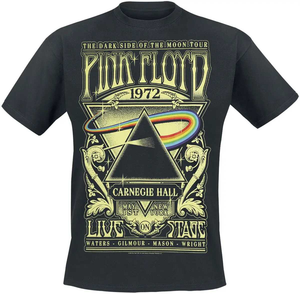 Camiseta de algodón con gráfico de Pink Floyd 2026, unisex, de manga corta, de verano, de marca de moda, de lujo, informal, vintage