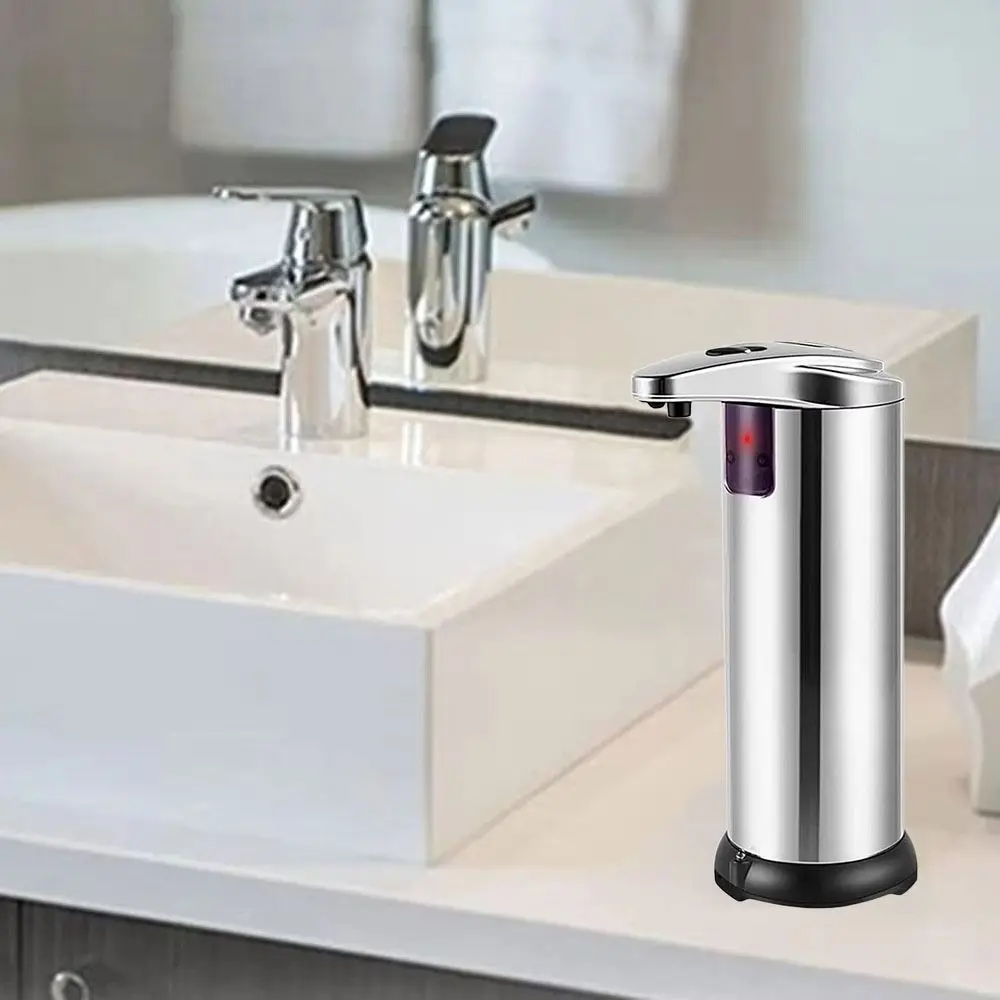 Touchless Smart Induction Soap Dispenser Stainless Steel Waterproof Design Automatic Soap Dispenser Sensor Technology