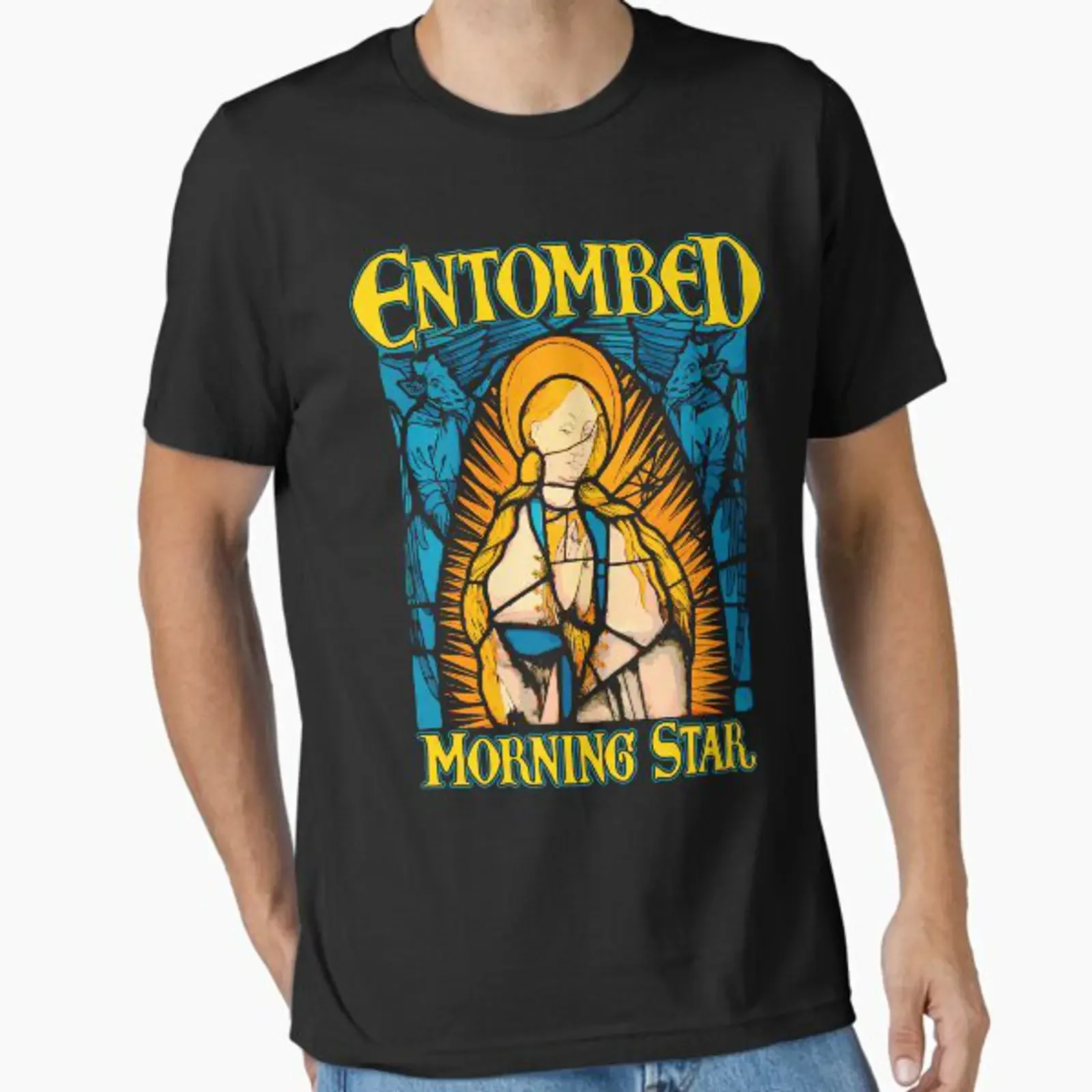 ENTOMBED MORNING STAR Essential T Shirt vintage Washed Stretched homme Unisex Breathable Slightly fashion designer clothes