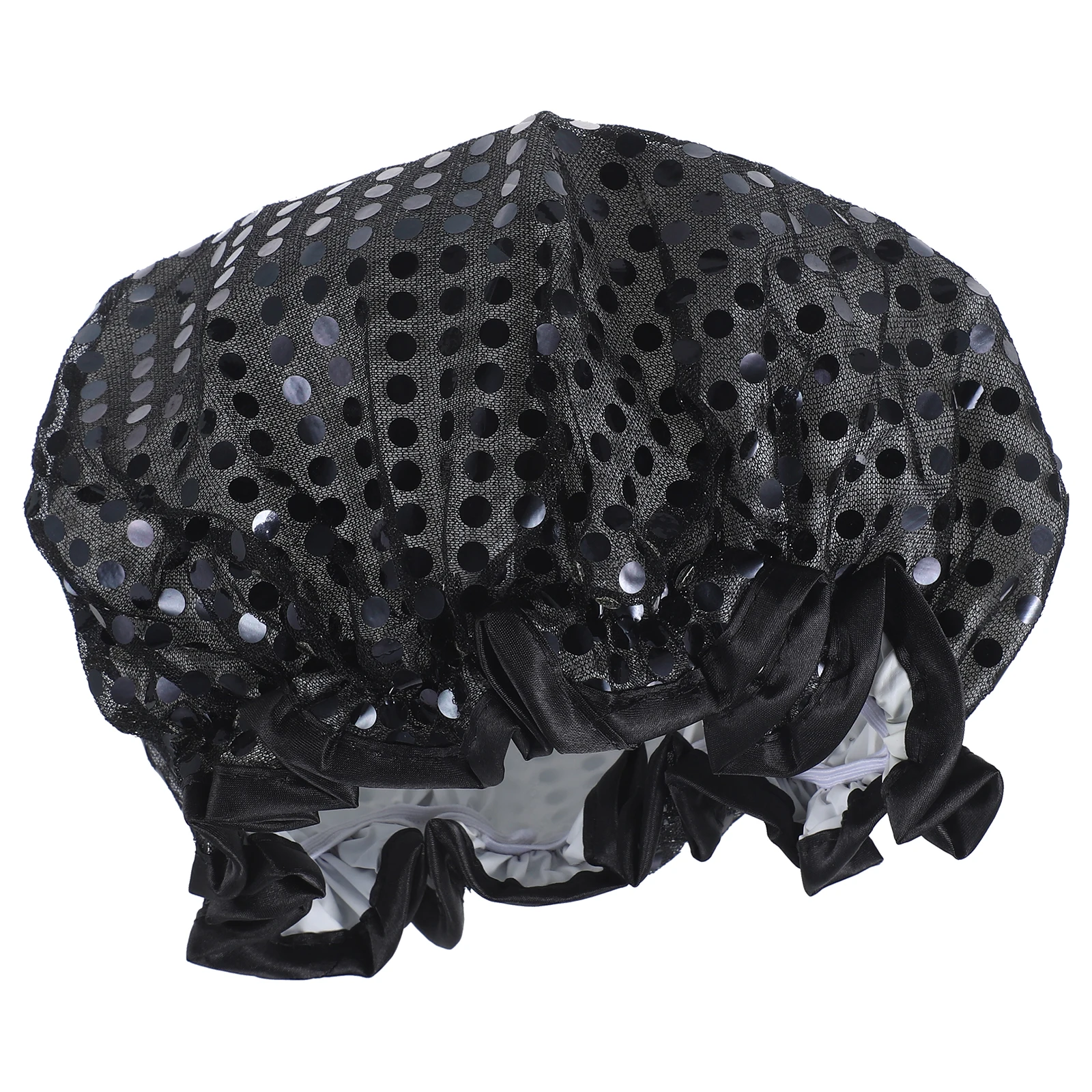 

Cute Shower Cap for Women Waterproof Reusable Beautiful Printing Hair Cover for Shower and Night Use Bathing Caps