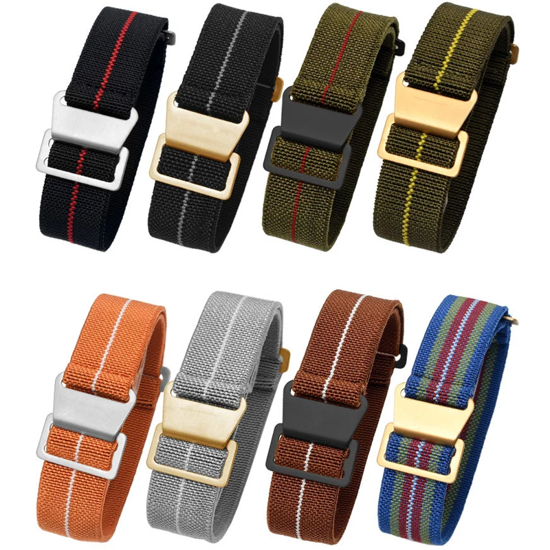 18mm 20mm 22mm Nylon Braided Watch Strap for Seiko for Omega for Samsung 3/4/5 Watch Band Men Sport Bracelet Watch Accessories