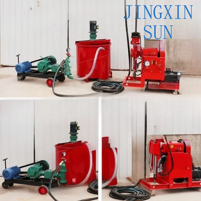 Double liquid grouting machine Variable flow grouting pump Cement  machine for bridge pavement engineering