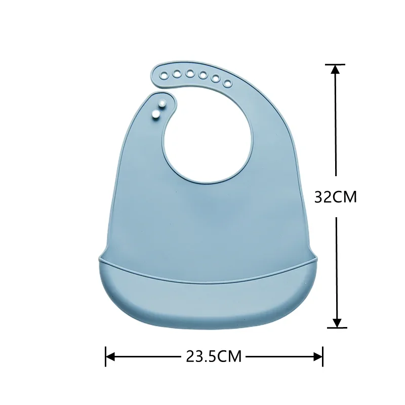 Neonati bavaglino morbido commestibile bavaglini impermeabili regolabili asciugamano gocciolante Saliva in Silicone sciarpa per bambini senza BPA