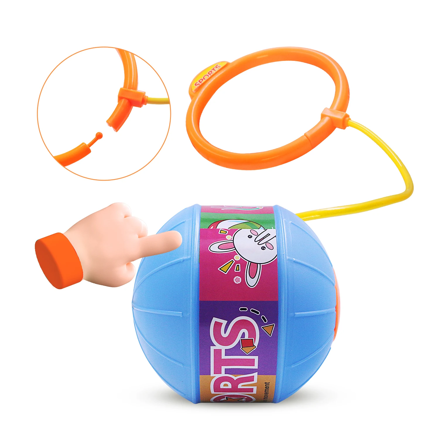 Luminous Jumping Ball, Single Foot Swinging Ball, Outdoor Sports Balance Ball, Sensory Integration Training Toy