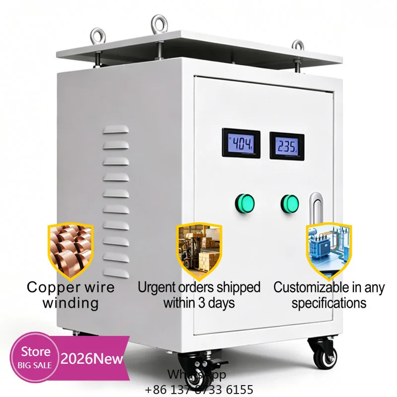 2026 New Certified 3 Phase Dry Type Distribution Transformer With LCD Meter And Copper Winding For Power System