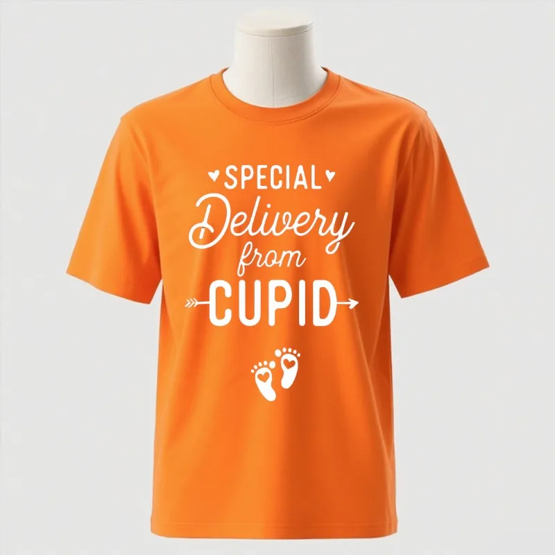 Special Delivery From Cupid Shirt, Call Me Cupid, Valentine's Day Pregnancy Announcement Couple Valentine's Pregnancy Reveal Tee